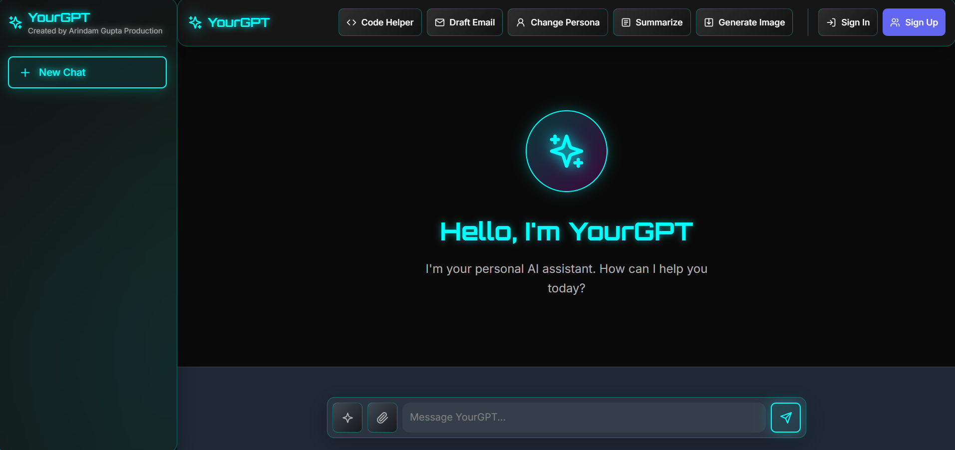 YourGPT — AI Chatbot Application